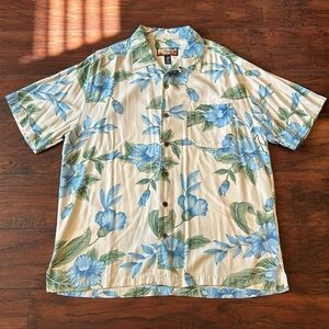 Havana Jack Cafe tropical button down shirt, size large